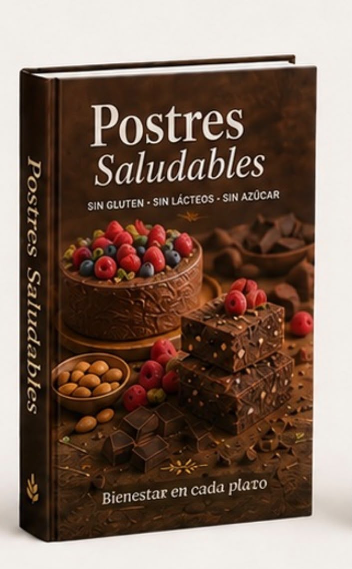 Mockup del bonus Postres Saludables